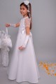 Satin communion dress 12/UK-ST - obraz 6