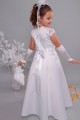 Satin communion dress 15/UK-ST - obraz 6