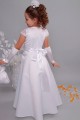 Satin communion dress 15/UK-ST - obraz 7