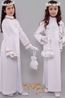 Communion albs with a counterfold - Communion Albs - For girls - FirstCommunionStore.com
