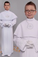 Communion albs with yoke and counterfold - Communion Albs - For boys - FirstCommunionStore.com